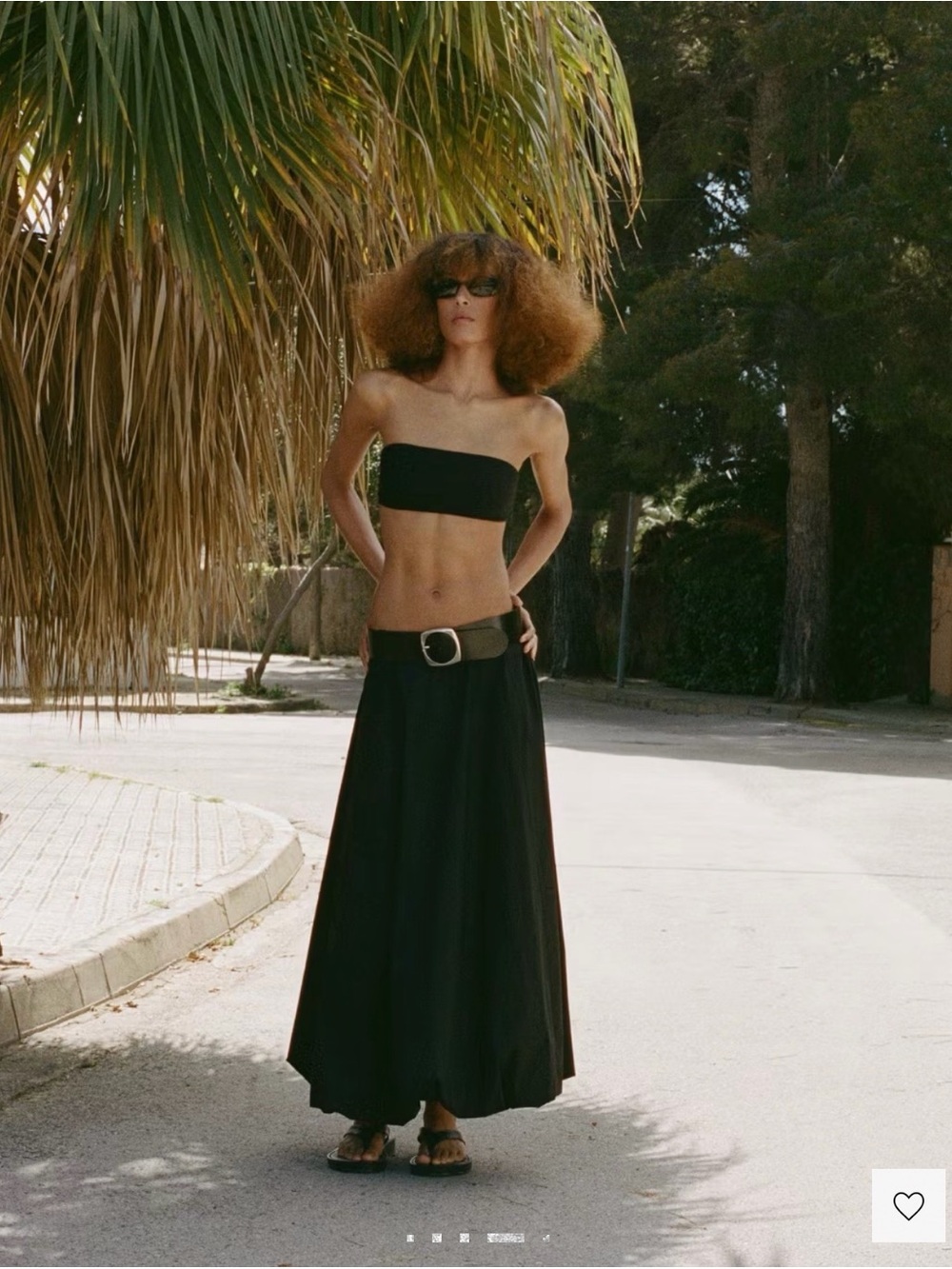 Mango Black Bubble-Hem Maxi Skirt - Picture 11 of 14